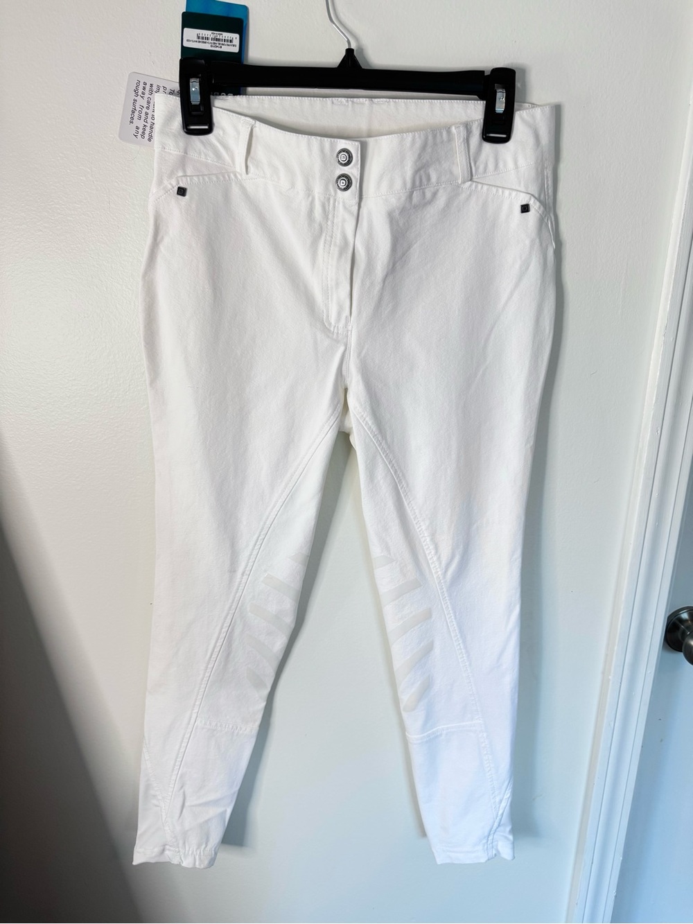 Dublin White Equestrian Show Breeches NWT Size 10 Women's Riding Pants Full Seat